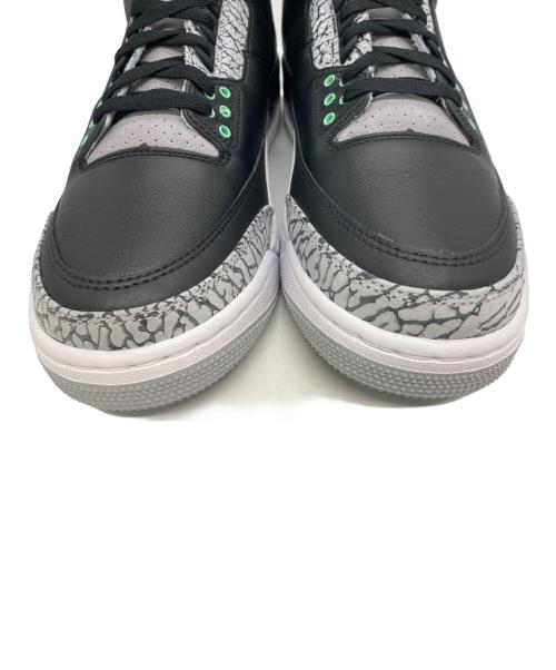 NIKE（ナイキ）NIKE (ナイキ) AIR JORDAN 3 RETRO ”Green Glow” ブラック サイズ:27.5cmの古着・服飾アイテム