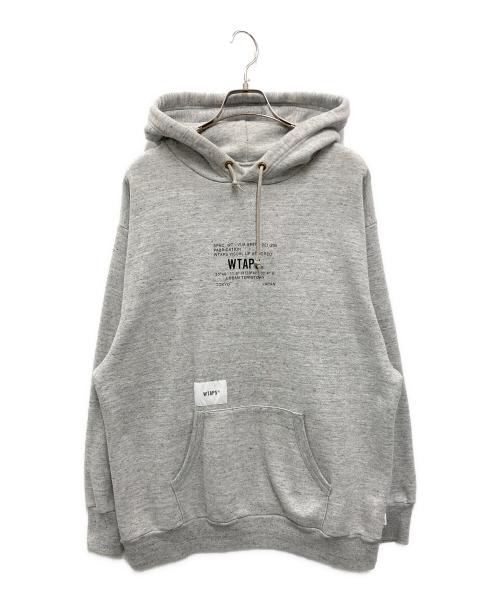 WTAPS（ダブルタップス）WTAPS (ダブルタップス) ACADEMY HOODED SWEATSHIRT グレー サイズ:03の古着・服飾アイテム