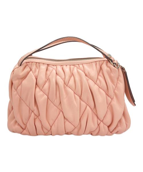 GIANNI CHIARINI（ジャンニ キアリーニ）GIANNI CHIARINI (ジャンニ キアリーニ) ALIFA M キルティング2WAYショルダーバッグ ピンクの古着・服飾アイテム