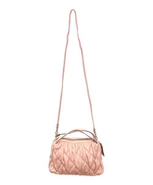 GIANNI CHIARINI（ジャンニ キアリーニ）GIANNI CHIARINI (ジャンニ キアリーニ) ALIFA M キルティング2WAYショルダーバッグ ピンクの古着・服飾アイテム