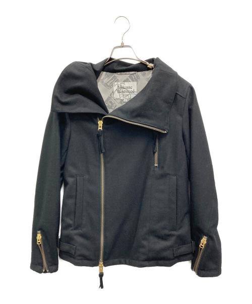 Vivienne Westwood man（ヴィヴィアン ウェストウッド マン）Vivienne Westwood man (ヴィヴィアン ウェストウッド マン) ライダースジャケット ブラック サイズ:46の古着・服飾アイテム