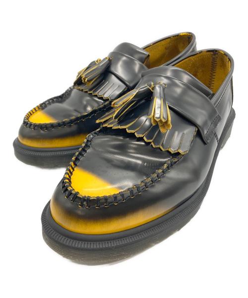 Dr.Martens（ドクターマーチン）Dr.Martens (ドクターマーチン) ADRIAN タッセルローファー ブラック×イエロー サイズ:28cmの古着・服飾アイテム