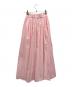 SEVEN TEN by MIHO KAWAHITO (セブン テン バイ ミホ カワヒト) ハイウエストストライプスカート ピンク サイズ:SIZE S 未使用品：16000円