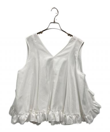 良品 Cygne シーニュ Céline バックフレアーショート丈ブラウス Fサイズ ホワイト レディース 古着 中古 USED 良品 Cygne シーニュ Céline バックフレアーショート丈ブラウス F