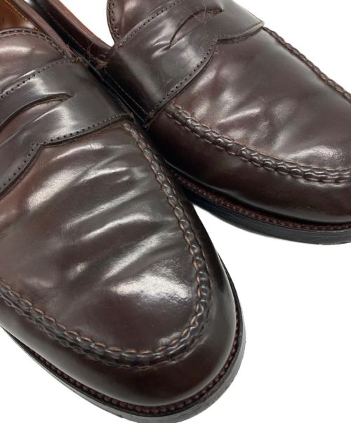 Alden（オールデン）ALDEN (オールデン) SHIPS (シップス) コードバン ペニーローファー ブラウン サイズ:8 B/Dの古着・服飾アイテム