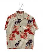 Sun Surf SPECIAL EDITIONサンサーフ・スペシャルエディション）の古着「唐獅子牡丹S/Sシャツ」｜ベージュ