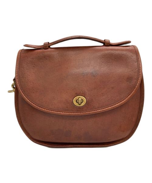 COACH（コーチ）COACH (コーチ) ［古着］ターンロックショルダーバッグ ブラウンの古着・服飾アイテム