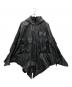 AVIREX（アヴィレックス）の古着「WR LIGHT LEATHER PONCHO」｜ブラック