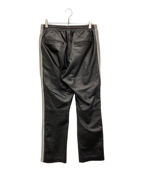 AVIREX（アヴィレックス）AVIREX (アヴィレックス) レザー トラックパンツ ブラック サイズ:XLの古着・服飾アイテム