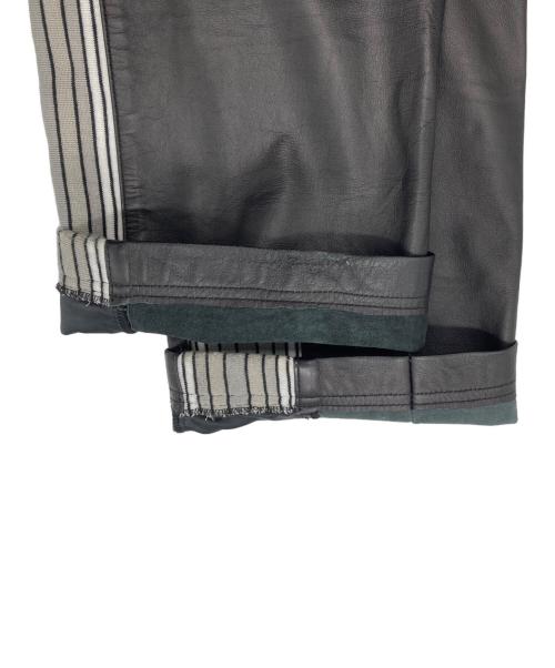 AVIREX（アヴィレックス）AVIREX (アヴィレックス) レザー トラックパンツ ブラック サイズ:XLの古着・服飾アイテム