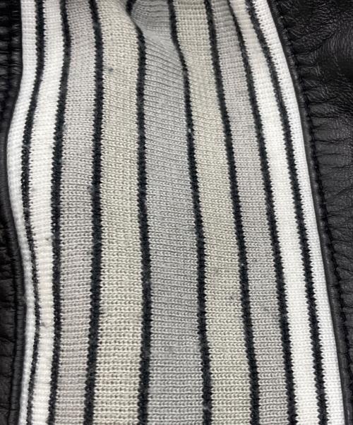 AVIREX（アヴィレックス）AVIREX (アヴィレックス) レザー トラックパンツ ブラック サイズ:XLの古着・服飾アイテム