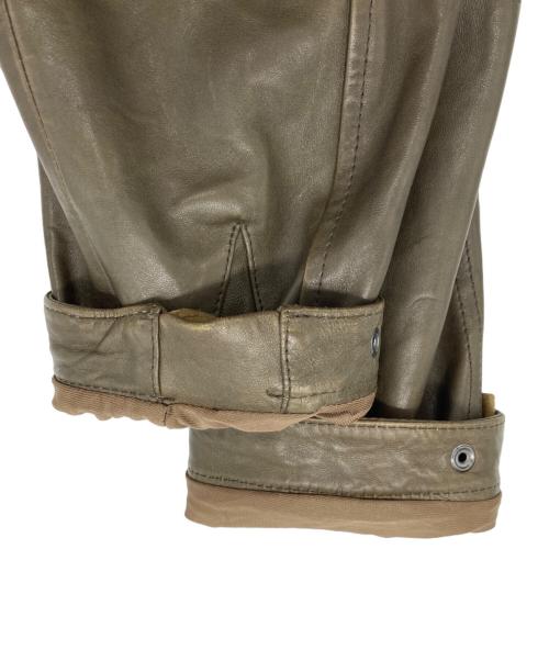 AVIREX（アヴィレックス）AVIREX (アヴィレックス) タクティカルレザージャケット オリーブ サイズ:Lの古着・服飾アイテム