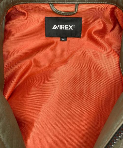 AVIREX（アヴィレックス）AVIREX (アヴィレックス) COMAND SINGLE RIDERS オリーブ サイズ:2XLの古着・服飾アイテム