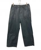 Schottショット）の古着「BACK SATIN BAKER TROUSERS」｜ブラック