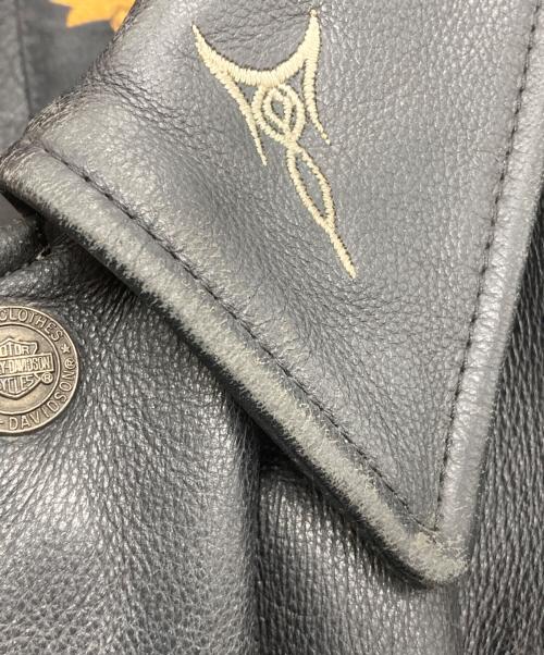 HARLEY-DAVIDSON（ハーレーダビッドソン）HARLEY-DAVIDSON (ハーレーダビッドソン) ［古着］レザージャケット ブラック サイズ:Lの古着・服飾アイテム
