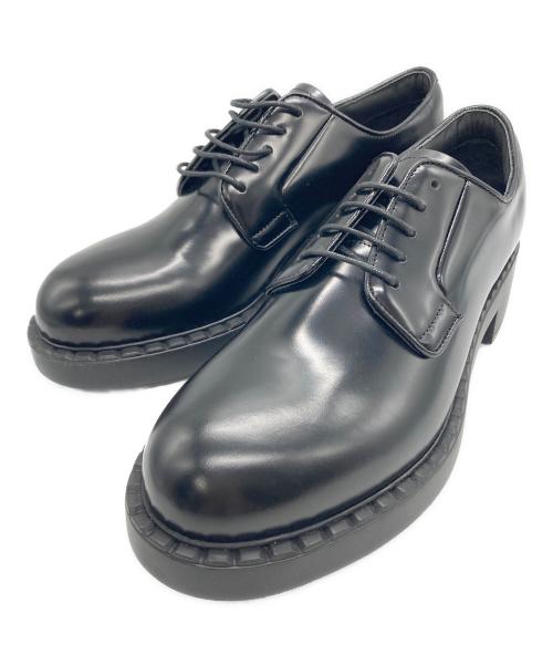 PRADA（プラダ）PRADA (プラダ) レースアップシューズ ブラック サイズ:38 1/2の古着・服飾アイテム