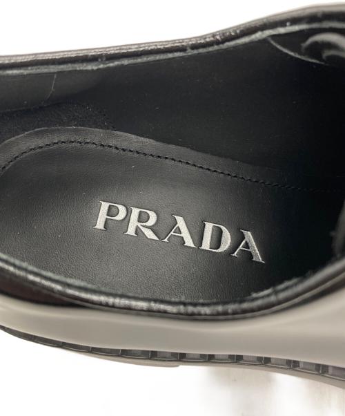 PRADA（プラダ）PRADA (プラダ) レースアップシューズ ブラック サイズ:38 1/2の古着・服飾アイテム
