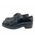 PRADA (プラダ) レースアップシューズ ブラック サイズ:38 1/2：30000円