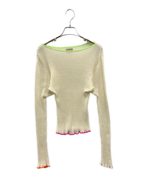 THE SHISHIKUI（シシクイ）THE SHISHIKUI (シシクイ) Ccc コットンカシミヤニット ホワイト サイズ:FREEの古着・服飾アイテム