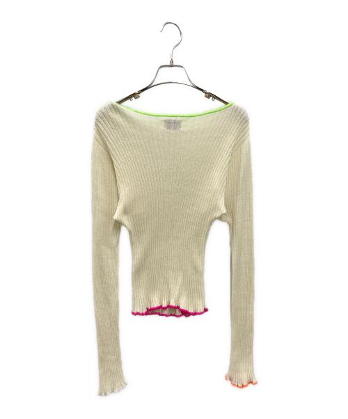 THE SHISHIKUI（シシクイ）THE SHISHIKUI (シシクイ) Ccc コットンカシミヤニット ホワイト サイズ:FREEの古着・服飾アイテム