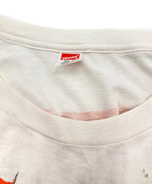 Hanes（ヘインズ）Hanes (ヘインズ) ［古着］80'sバンドプリントTシャツ ホワイト サイズ:XLの古着・服飾アイテム