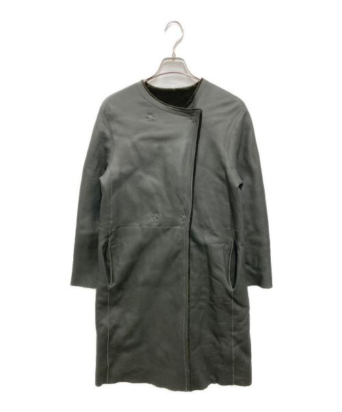 PLAIN PEOPLE（プレインピープル）PLAIN PEOPLE (プレインピープル) ムートンコート カーキ サイズ:Mの古着・服飾アイテム