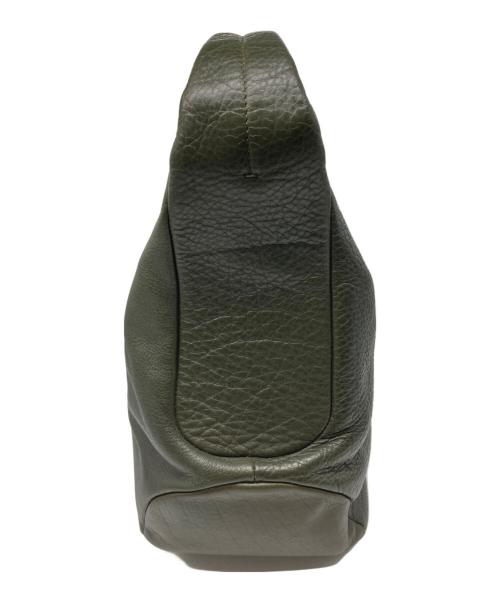 HIROFU（ヒロフ）HIROFU (ヒロフ) シュリンクレザー ワンショルダーバッグ カーキの古着・服飾アイテム