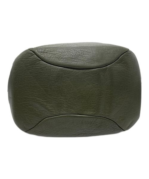 HIROFU（ヒロフ）HIROFU (ヒロフ) シュリンクレザー ワンショルダーバッグ カーキの古着・服飾アイテム