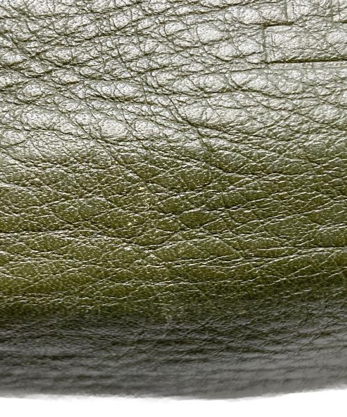 HIROFU（ヒロフ）HIROFU (ヒロフ) シュリンクレザー ワンショルダーバッグ カーキの古着・服飾アイテム