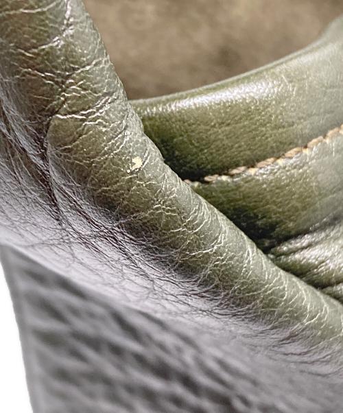 HIROFU（ヒロフ）HIROFU (ヒロフ) シュリンクレザー ワンショルダーバッグ カーキの古着・服飾アイテム