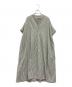 ne quittez pas（ヌキテパ）の古着「Poplin Stripe Big Shirts Dress」｜グリーン