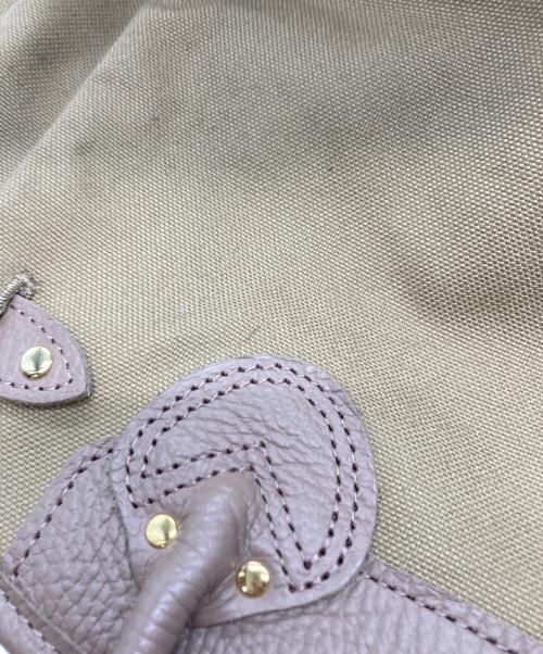 YOUNG & OLSEN The DRYGOODS STORE（ヤングアンドオルセン ザ ドライグッズストア）YOUNG & OLSEN The DRYGOODS STORE green label relaxing (グリーンレーベルリラクシング) 別注 BELTED CVS トートバッグ ブラウンの古着・服飾アイテム