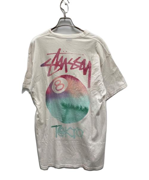 stussy（ステューシー）stussy (ステューシー) ８ボールTシャツ ホワイト サイズ:Lの古着・服飾アイテム