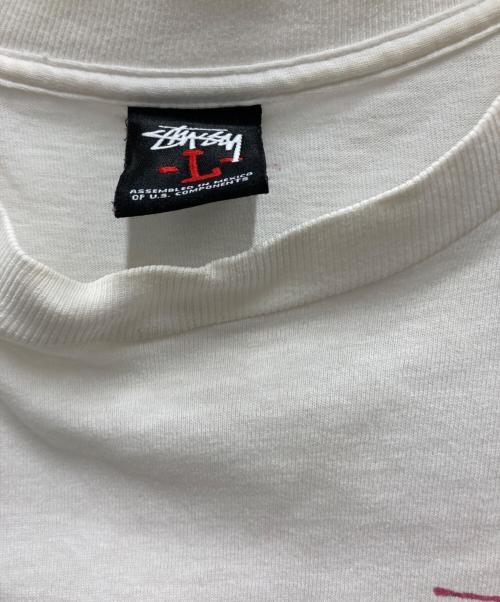 stussy（ステューシー）stussy (ステューシー) ８ボールTシャツ ホワイト サイズ:Lの古着・服飾アイテム