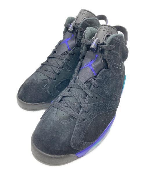 NIKE（ナイキ）NIKE (ナイキ) AIR JORDAN 6 RETRO ”AQUA” ブラック×ブルー サイズ:26cm 未使用品の古着・服飾アイテム