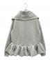 bow.a (ボウ・エー) BONDING ZIP UP JACKET グレー サイズ:FREE：13000円