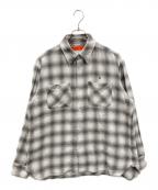 RADIALLラディアル）の古着「REGULAR COLLARED SHIRT L/S」｜グレー
