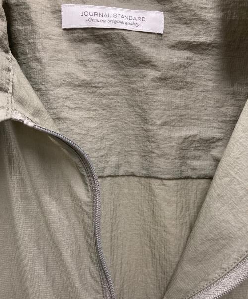 JOURNAL STANDARD（ジャーナルスタンダード）JOURNAL STANDARD (ジャーナルスタンダード) シアーリップ ジップシャツ カーキ サイズ:Lの古着・服飾アイテム