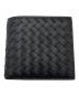 BOTTEGA VENETA（ボッテガベネタ）の古着「イントレチャート ピッコロ コインパース付き 二つ折りウォレット」｜ブラック