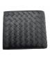 BOTTEGA VENETA (ボッテガベネタ) イントレチャート ピッコロ コインパース付き 二つ折りウォレット ブラック：35000円