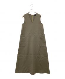 BLENHEIM（ブレンヘイム）の古着「サイドポケットロングワンピース」｜カーキ