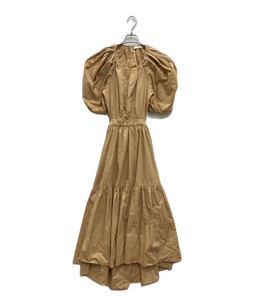 ULLA JOHNSON（ウラ ジョンソン）ULLA JOHNSON (ウラ ジョンソン) ブラウスワンピース ベージュ サイズ:4 未使用品の古着・服飾アイテム