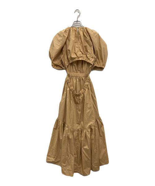 ULLA JOHNSON（ウラ ジョンソン）ULLA JOHNSON (ウラ ジョンソン) ブラウスワンピース ベージュ サイズ:4 未使用品の古着・服飾アイテム