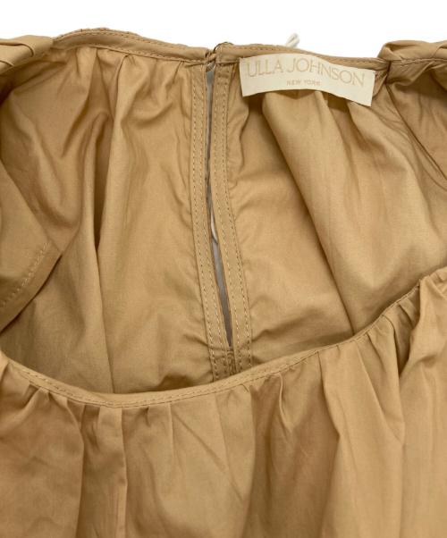 ULLA JOHNSON（ウラ ジョンソン）ULLA JOHNSON (ウラ ジョンソン) ブラウスワンピース ベージュ サイズ:4 未使用品の古着・服飾アイテム