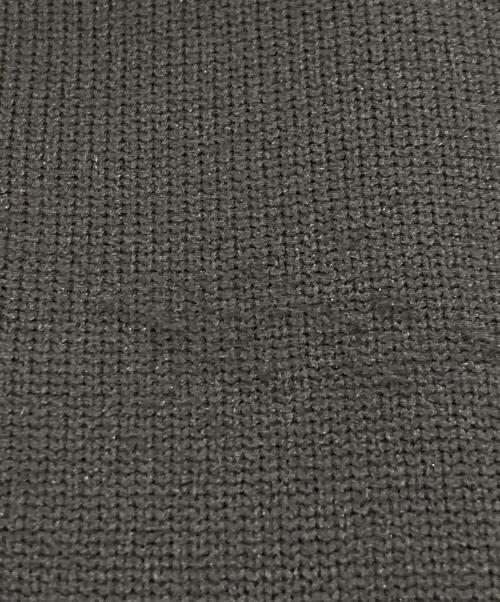 FRAY ID（フレイ アイディー）FRAY ID (フレイ アイディー) シアーヘムラインニットワンピース ホワイト×ブラック サイズ:FREEの古着・服飾アイテム