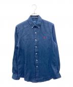 POLO RALPH LAURENポロ・ラルフローレン）の古着「リネンシャツ」｜ネイビー