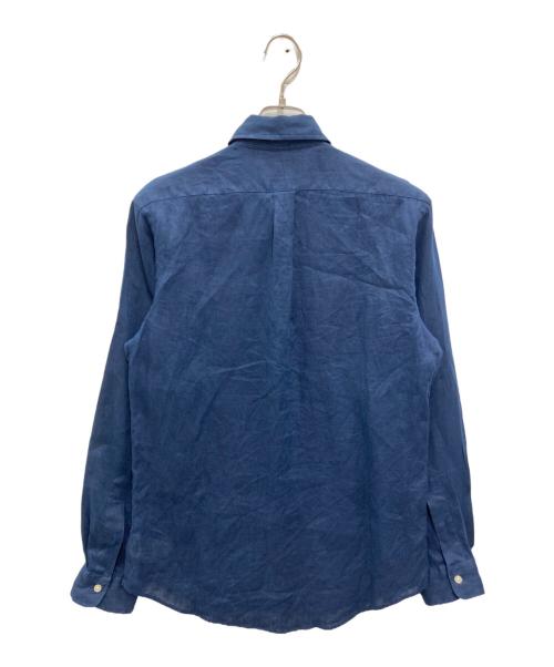 POLO RALPH LAUREN（ポロ・ラルフローレン）POLO RALPH LAUREN (ポロ・ラルフローレン) リネンシャツ ネイビー サイズ:Sの古着・服飾アイテム