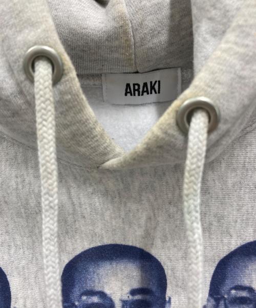 Araki（アラキ）Araki (アラキ) SINREI Hoodie グレー サイズ:FREEの古着・服飾アイテム