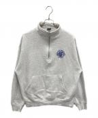 HUFハフ）の古着「REGIONAL HALF ZIP FLEECE」｜グレー