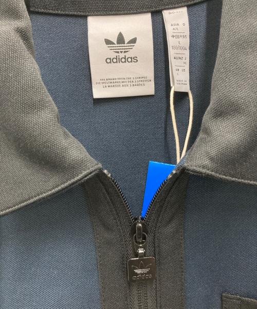 adidas（アディダス）adidas (アディダス) トラックジャケット ネイビー×ブルー サイズ:XLの古着・服飾アイテム